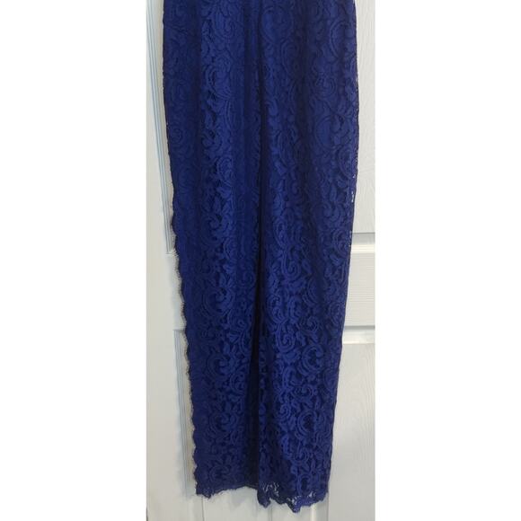 Tadashi Shoji Dress Sz 12 Blue Floor Length Mother of Bride/Groom Bridesmaid EUC - Picture 12 of 16